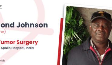 Un patient de Sierra Leone a subi une chirurgie de la tumeur de la colonne vertébrale en Inde