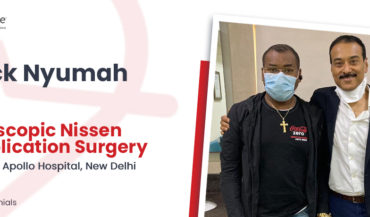 مريض من غانا خضع لجراحة نيسن بالمنظار في الهند