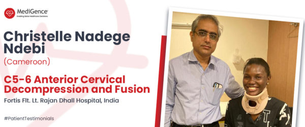 Mr. Christelle Underwent C5-6 Anterior Cervical Decompression and Fusion Surgery in India