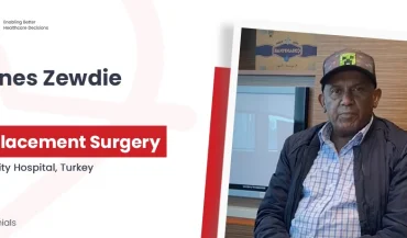M. Seifu a subi une arthroplastie totale de la hanche à l'hôpital universitaire d'Istinye, en Turquie