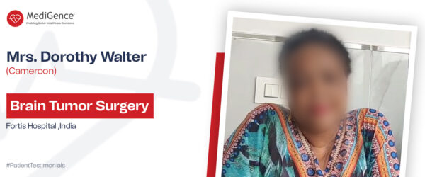 多萝西·沃尔特 (Dorothy Walter) 女士在印度新德里 Shalimar Bagh 富通医院接受脑肿瘤治疗