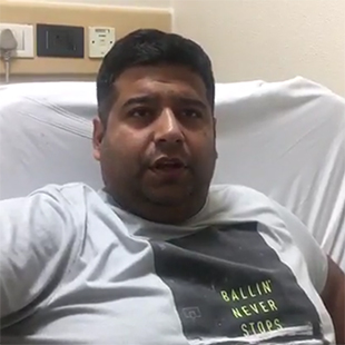Vikrant Taneja, da Índia, foi submetido a cirurgia de bypass gástrico no BLK Super Specialty Hospital